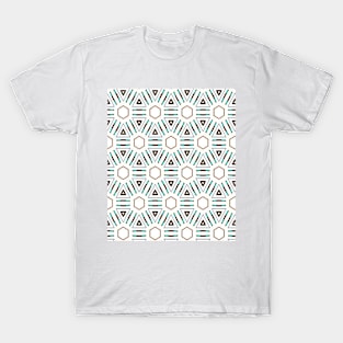 Turquoise geo 3 T-Shirt